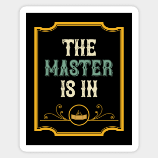 The Master Is in Vintage Tabletop RPG Sticker